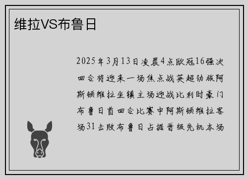 维拉VS布鲁日